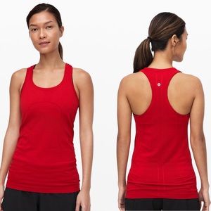 Lululemon Swiftly Tank Top Red Racerback Scoop